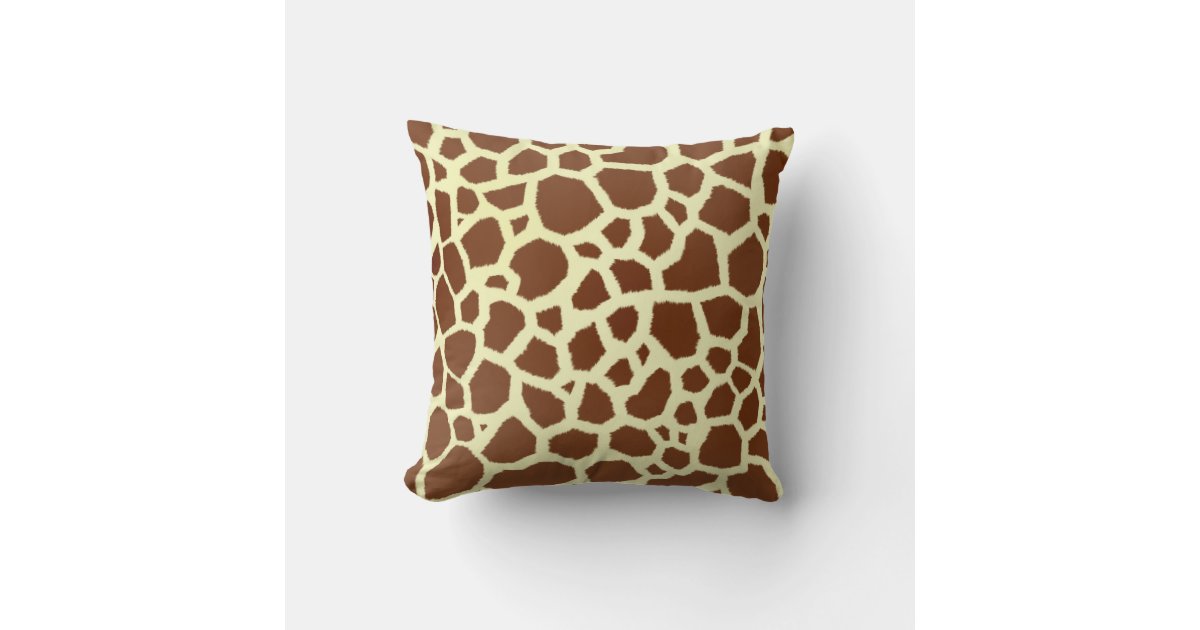 Giraffe Print Pillow | Zazzle