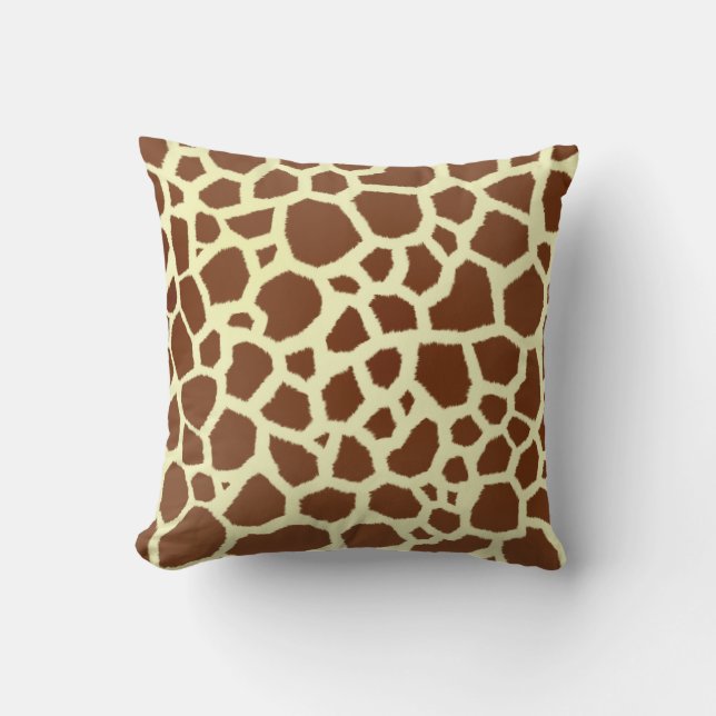 Giraffe Print Pillow (Front)