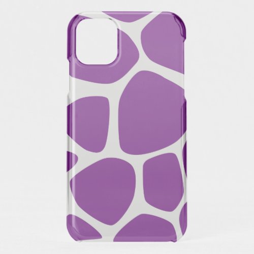 Giraffe Print Purple Giraffe Animal Print iPhone 11 Case