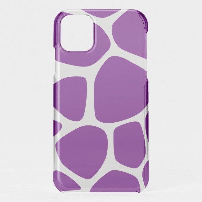 Giraffe Print, Purple Giraffe, Animal Print Uncommon iPhone Case (Back)