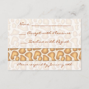 Giraffe Print RSVP