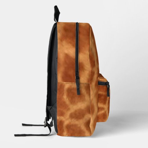Giraffe Print Safari Animal Lovers Decor Printed Backpack