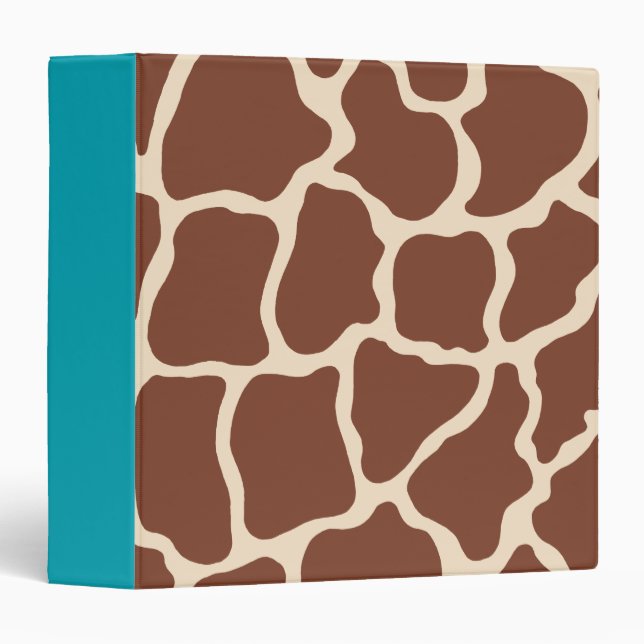Giraffe Print Scrapbook Binder (Front/Spine)