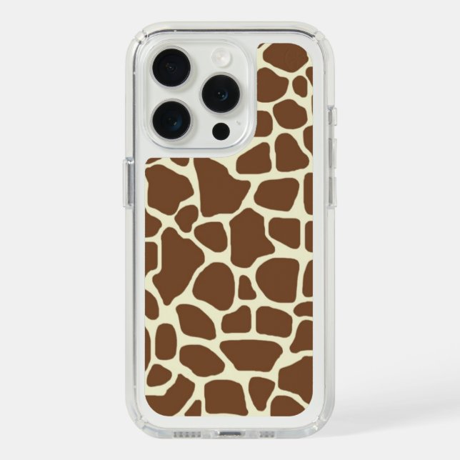 Giraffe Print Speck iPhone Case (Front (White Titanium))