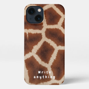 Giraffe Print Texture Phone Case – Safari Chic 