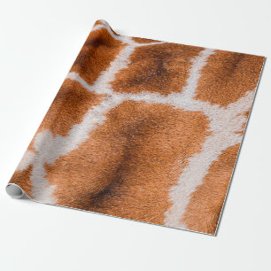 Giraffe print texture wrapping paper