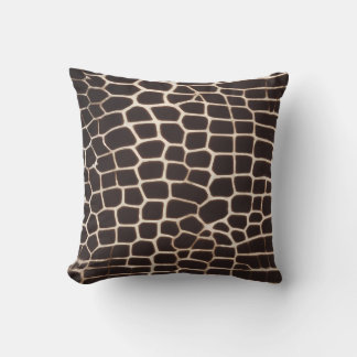 Giraffe Print Throw Pillow