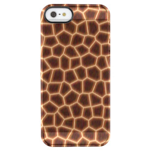 Giraffe Print Clear iPhone SE/5/5s Case
