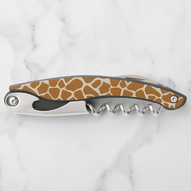 Giraffe Print Waiter's Corkscrew (Front)