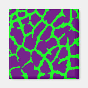 Giraffe Print Wine Lime Magnet
