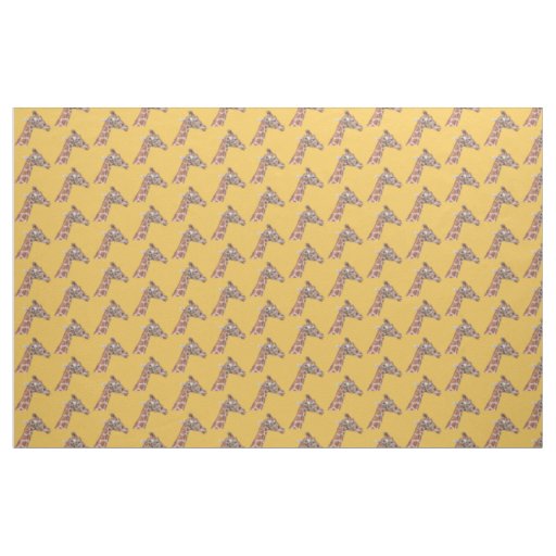 Giraffe profile fabric