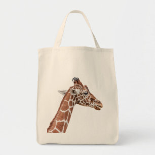 Giraffe profile tote bag