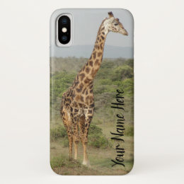 Giraffe Profile with Custom Name for iPhone X / 10 iPhone X Case