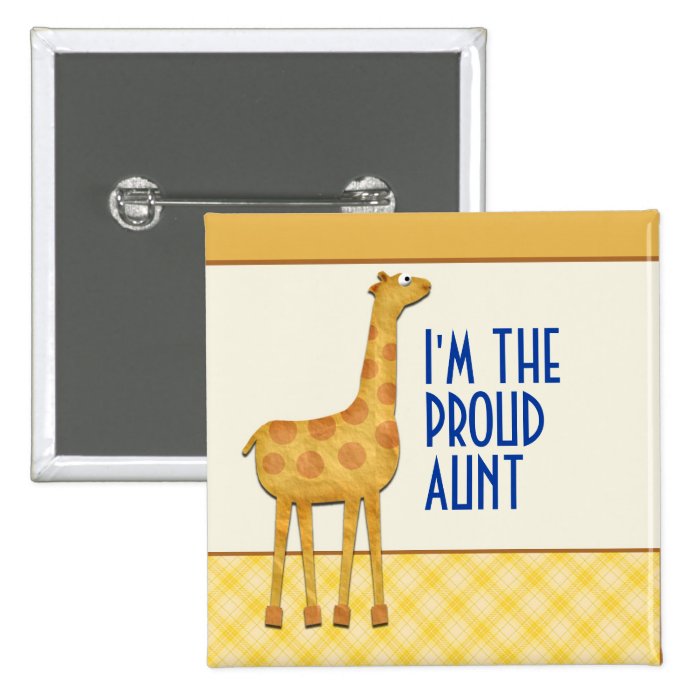 Giraffe Proud Aunt / Auntie Pin