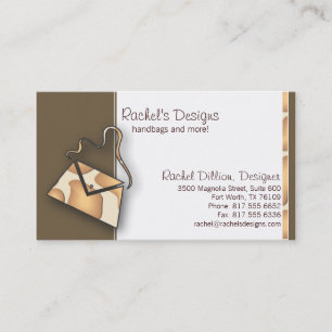 Giraffe Purse Business Card