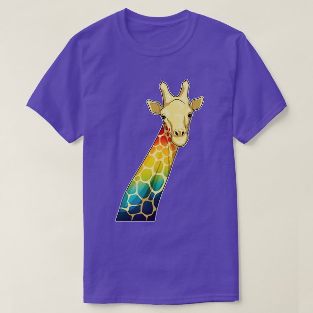 Giraffe Rainbow T-Shirt (Design Front)