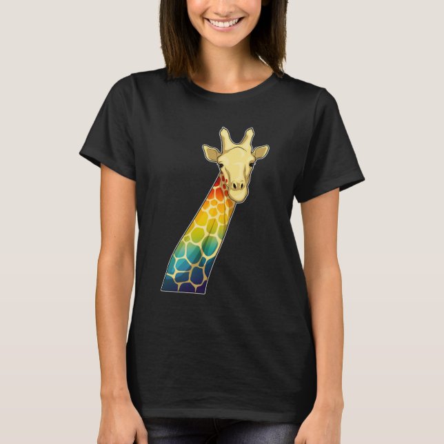 Giraffe Rainbow T-Shirt (Front)