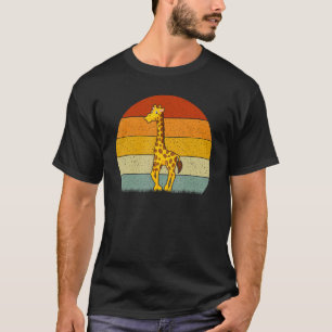 Giraffe Retro Style Vintage T-Shirt