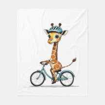 Giraffe Riding a Bicycle – Hand-Drawn Pencil Art