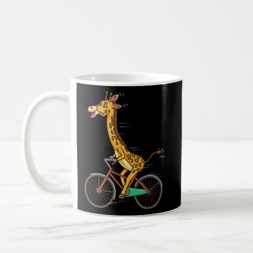 Giraffe Riding Bicycle  Coffee Mug