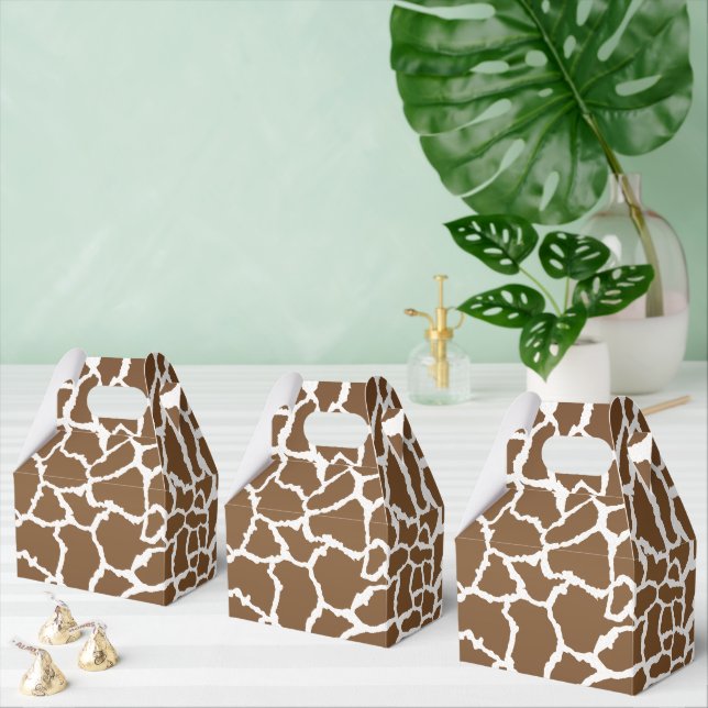 Giraffe safari animal theme  favor boxes (Multiple)