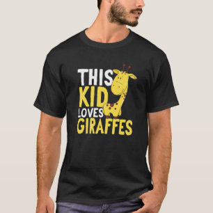 Giraffe Safari Animals This Kids Loves Giraffes T-Shirt