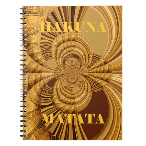 Giraffe Safari  Hakuna Matata woven souvenir art Notebook