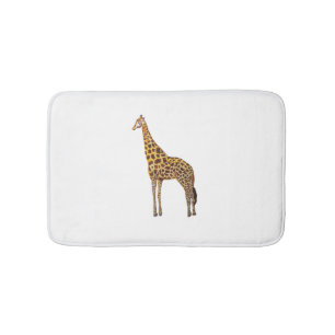 Giraffe Safari Painting Bath Mat