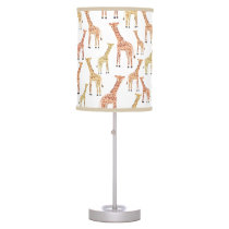 Giraffe Safari Print Table Lamp