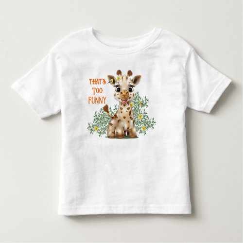 Giraffe Safari Toddler T_shirt