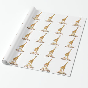 GIRAFFE SAFARI WRAPPING PAPER