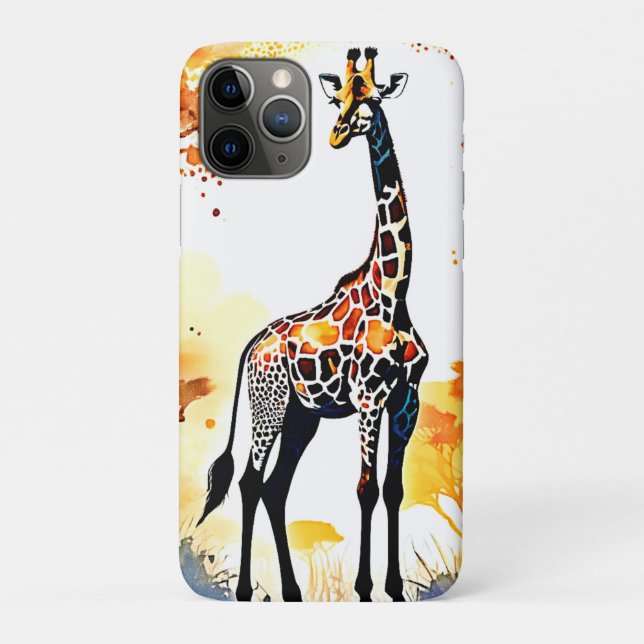 Giraffe Savannah Art Case-Mate iPhone Case (Back)