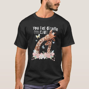 Giraffe Saying I Love Giraffes Cute Giraffe T-Shirt