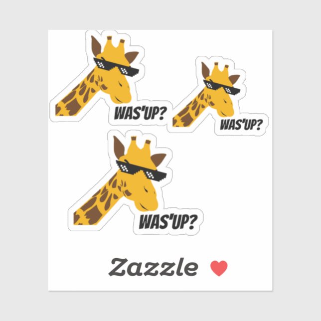 giraffe saying sticker (Sheet)