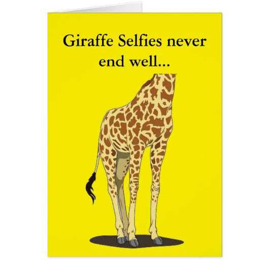 Giraffe Selfies Cards (Front)
