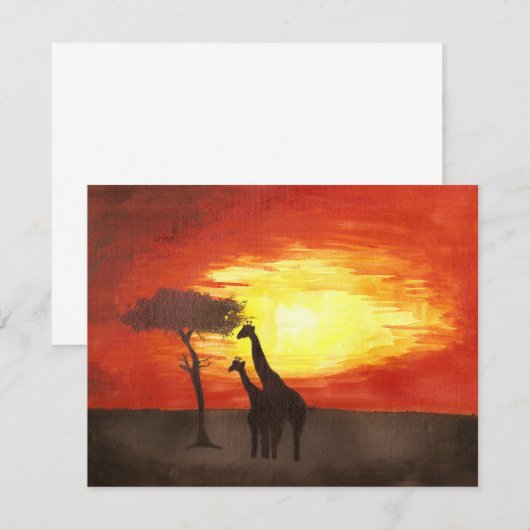 Giraffe Silhouette (Front/Back)