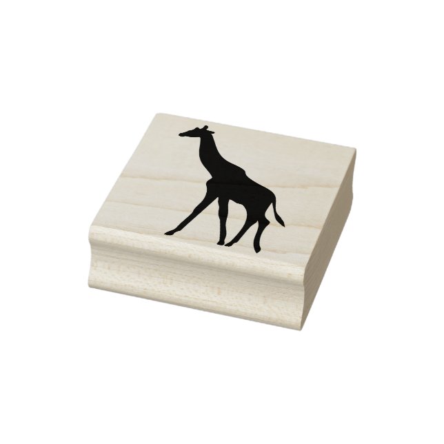 giraffe silhouette art stamp (Stamp)