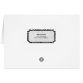 giraffe silhouette birthday cards (Back Horizontal)