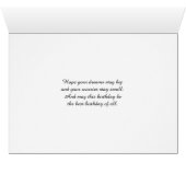 giraffe silhouette birthday cards (Inside Horizontal (Bottom))