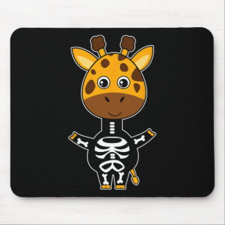 Giraffe Skeleton Xray Costume Cute Easy Halloween Mouse Pad