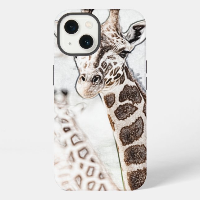 Giraffe Sketch Iphone Case (Back)