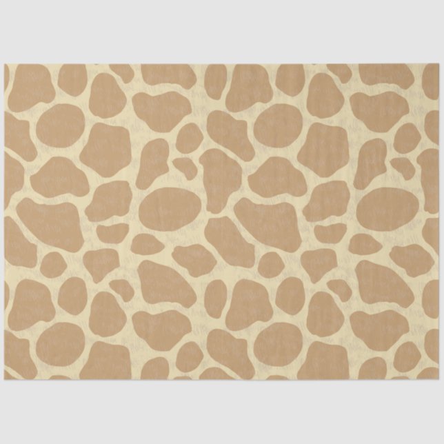 Giraffe skin, animal skin pattern, desert pattern tissue paper (Front)