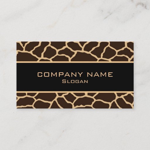 Customizable Giraffe skin Business Cards