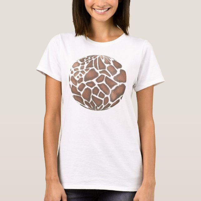 giraffe skin gazing ball T-Shirt (Front)