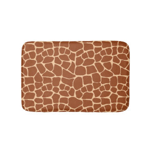 Giraffe Skin Pattern Bath Mat