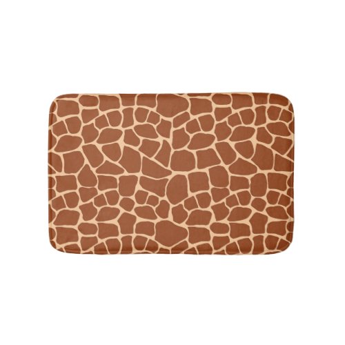 Giraffe Skin Pattern Bath Mat