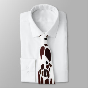 Giraffe Skin Pattern Neck Tie