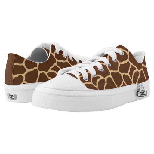 Giraffe Skin Pattern Printed Shoes | Zazzle