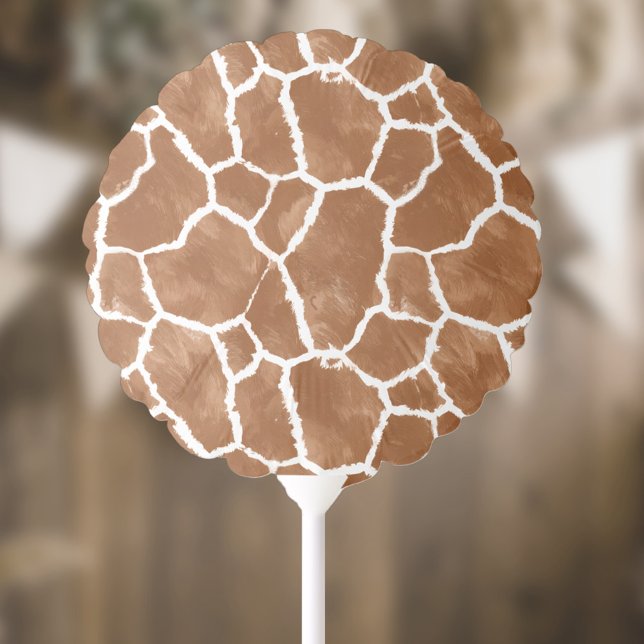 Giraffe Skin Pattern Saddle Brown ID1152 Balloon (Creator Uploaded)