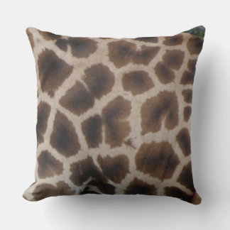 Giraffe Skin Pattern Throw Pillow
